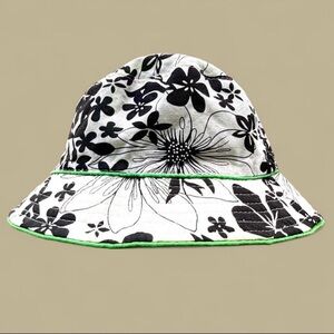 Reversible Floral Bucket Hat Retro Gorpcore